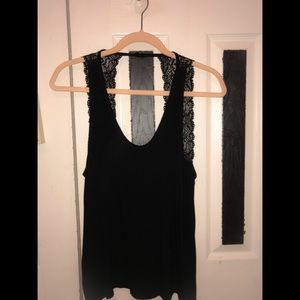 Lace Open Back Tank